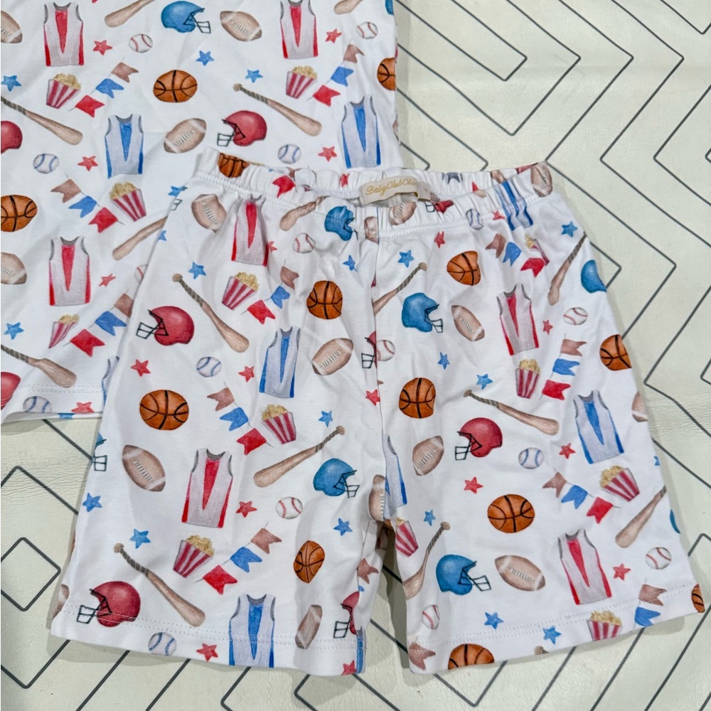 Baby Club Chic Sports Pattern Pajama Set - Picture 3 of 10